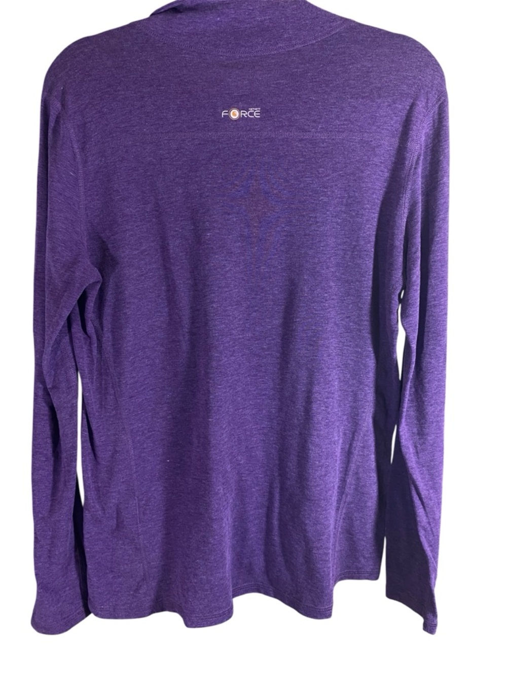 Carhartt Force Purple Quarter Zip Pullover Long Sleeve Athletic Top Size L 12/14 - Picture 2 of 12